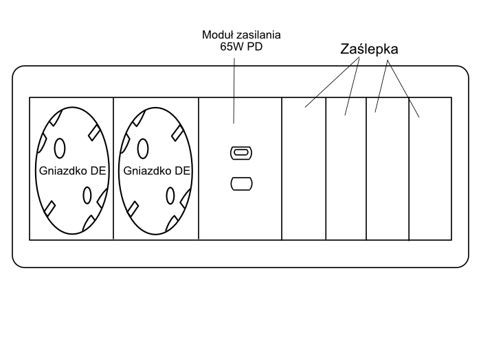 PureLink Mediahub2 M2-ENC10-1061 Obudowa wolnostojąca na 10 modułów biała