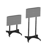 RAVELL MSTV-E regulowany mobilny stojak do telewizora 75''