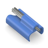 PureLink Purelnstall MicroX4 PI-TLS102 Tru-Lock zdejmowany zatrzask zabezpieczający ProAV do USB-C niebieski