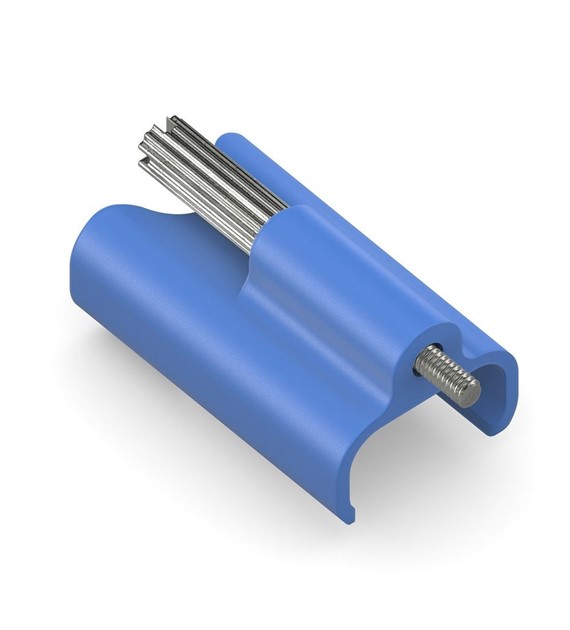 PureLink Purelnstall MicroX4 PI-TLS102 Tru-Lock zdejmowany zatrzask zabezpieczający ProAV do USB-C niebieski