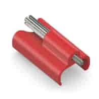 PureLink Purelnstall MicroX4 PI-TLS103 Tru-Lock zdejmowany zatrzask zabezpieczający ProAV do USB-C czerwony