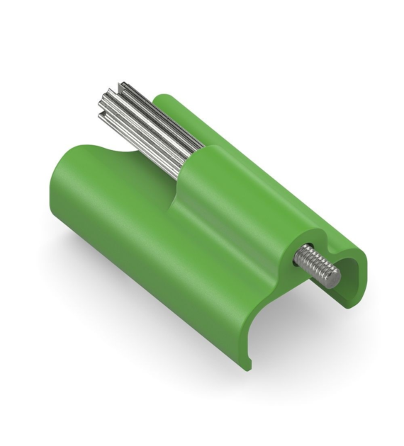 PureLink Purelnstall MicroX4 PI-TLS104 Tru-Lock zdejmowany zatrzask zabezpieczający ProAV do USB-C zielony