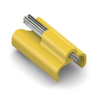 PureLink Purelnstall MicroX4 PI-TLS105 Tru-Lock zdejmowany zatrzask zabezpieczający ProAV do USB-C żółty
