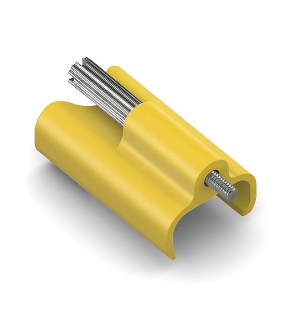 PureLink Purelnstall MicroX4 PI-TLS105 Tru-Lock zdejmowany zatrzask zabezpieczający ProAV do USB-C żółty