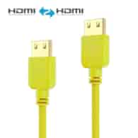 PureLink PureInstall PI0504-005 kabel HDMI z Ethernetem 4K/UHD 18Gbps 0,5m żółty