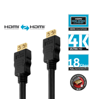 PureLink PureInstall PI1000-005 kabel HDMI 4K/UHD HDR 18Gbps 0,5m czarny