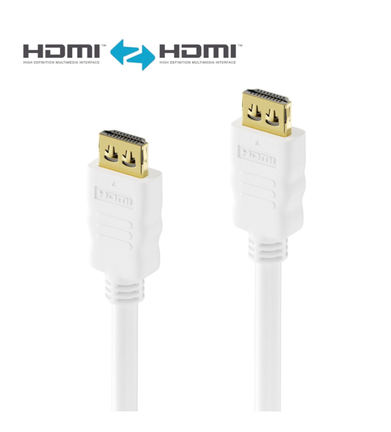 PureLink PureInstall PI1002-005 kabel HDMI 4K/UHD HDR 18Gbps 0,5m biały