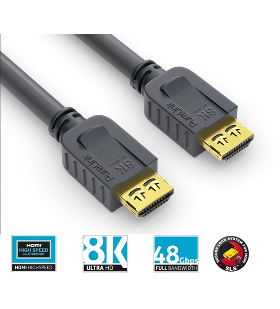 PureLink Purelnstall PI1010-005 kabel HDMI 2.1 eARC 8K 48Gbps 0,5m