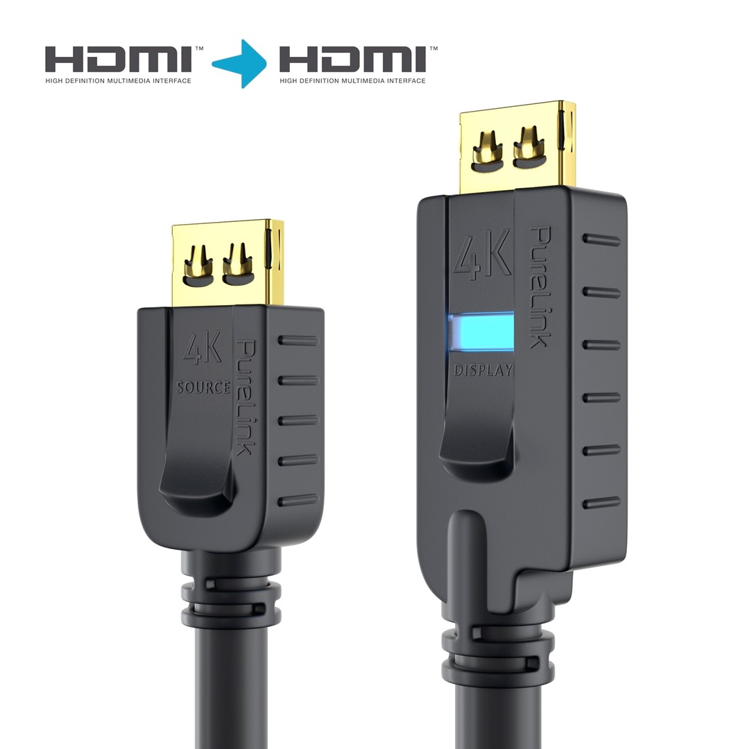 PureLink PureInstall PI2010-300 kabel aktywny HDMI 4K@30 10,2Gbps 30,0m czarny