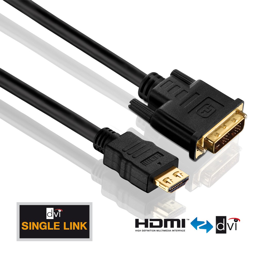 PureLink Purelnstall PI3000-020 kabel HDMI/DVI Single Link 2,0m