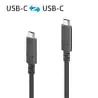 PureLink Purelnstall PI6000-005 kabel USB-C USB4 Gen2x2 20Gbps 100W E-marker 0,5m