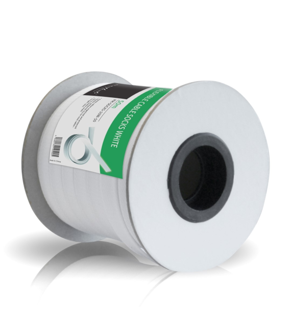 PureLink PureMounts PM-SOCKS-20W-50 poliestrowy oplot na kable, 50,0m biały