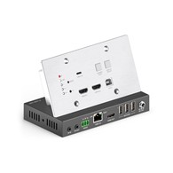 PureLink PureTools PT-HDBT-220WP wieloformatowy zestaw nadajnik/odbiornik 4K HDBaseT z przyłączem ściennym