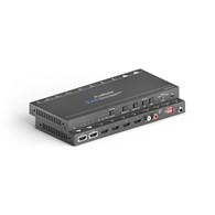 PURETOOLS PT-SP-HD24DA Splitter HDMI 2x4, 4K (60Hz 4:4:4) ze skalerem, audio-ekstraktorem i zarządzaniem audio