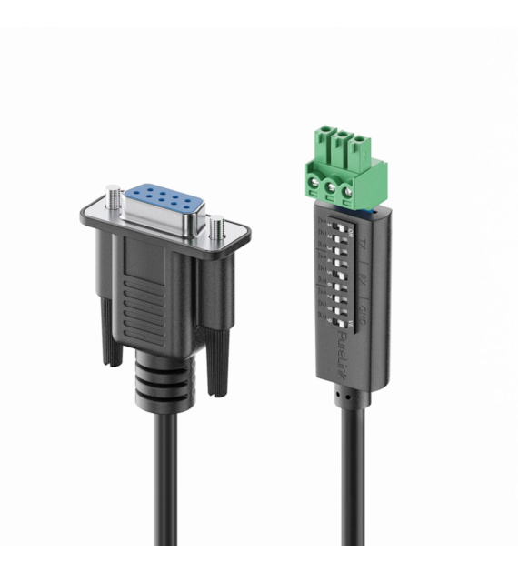PureLink PureTools PTM-RS100 kabel RS232 ze złączami typu D i Phoenix dowolnie konfigurowalny