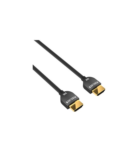 Pixelgen PXL-CBH03 kabel HDMI z certyfikatem THX 4K 18 Gbps 0,3m szary