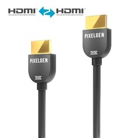 Pixelgen PXL-CBH15 kabel HDMI z certyfikatem THX 4K 18 Gbps 1,5m szary