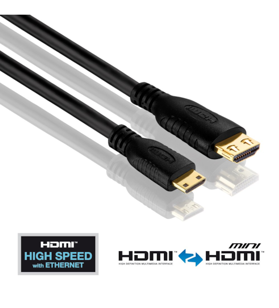 PureLink Purelnstall PI1200-010 kabel HDMI/Mini HDMI 1,0m