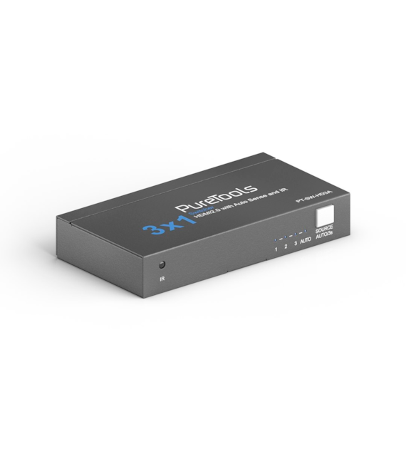 PureLink PureTools PT-SW-HD3A przełącznik 3x1 HDMI 18Gbps 4K/HDMI z Auto Sense