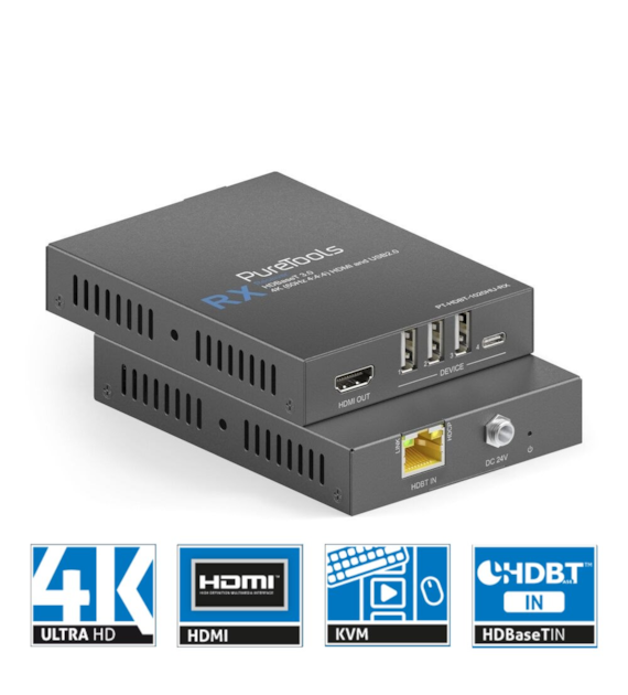 PureLink PureTools PT-HDBT-1020HU-RX odbiornik HDMI i USB 2.0 HDBaseT 3.0