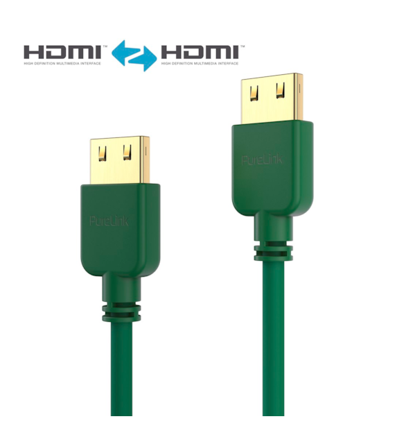 PureLink PureInstall PI0503-015 kabel HDMI z Ethernetem 4K/UHD 18Gbps 1,5m zielony