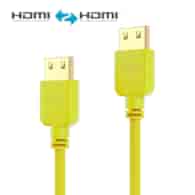 PureLink PureInstall PI0504-010 kabel HDMI z Ethernetem 4K/UHD 18Gbps 1,0m żółty