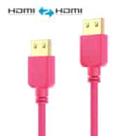 PureLink PureInstall PI0505-020 kabel HDMI z Ethernetem 4K/UHD 18Gbps 2,0m różowy
