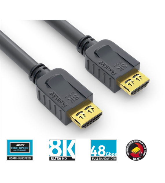 PureLink Purelnstall PI1010-020 kabel HDMI 2.1 eARC 8K 48Gbps 2,0m