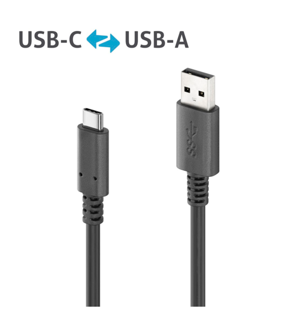 PureLink Purelnstall PI6100-015 kabel USB-C/ USB-A 1,5m
