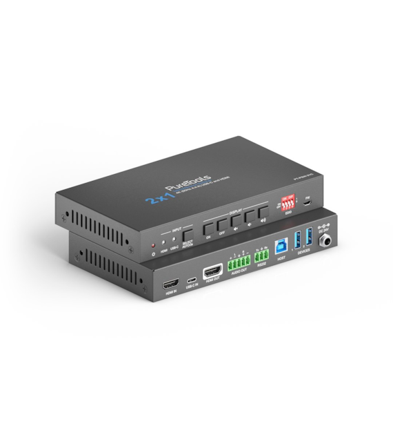 PureLink PureTools PT-PSW-21C przełącznik 2x1 4K HDMI + USB-C