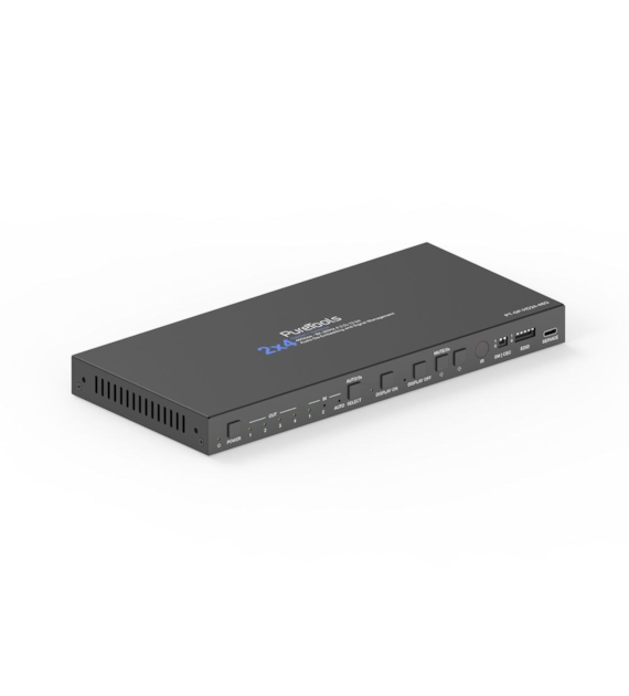 PureLink PureTools PT-SP-HD24-48G rozdzielacz 2x4 ze skalerem de-embedding audio HDMI 2.1 EDID 8K/HDR 48Gbps