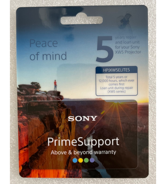 Sony PSP.VPLXW5.EC.5  pakiet przedłużający gwarancję do 5 lat dla projektora Sony VPL-XW5000ES