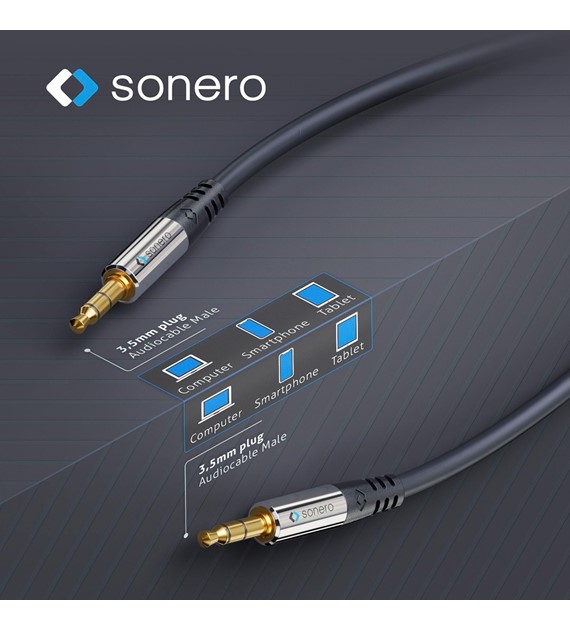 Sonero SAC500-005 mini Jack Audio Stereo kabel 0,5m