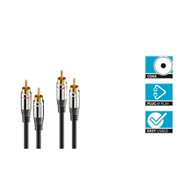 Sonero SAC700-100 2x RCA (Cinch) Stereo Audio kabel 10,0m
