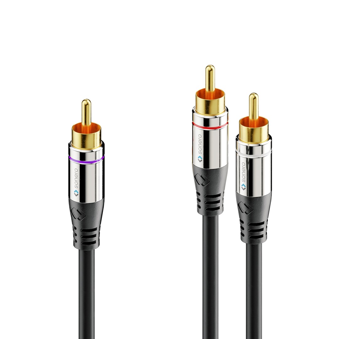 PureLink Sonero SAC900-010 kabel premium RCA-2x RCA do subwoofera 1,0m