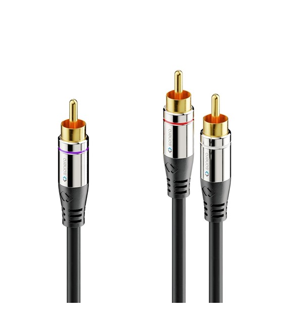PureLink Sonero SAC900-015 kabel premium RCA-2x RCA do subwoofera 1,5m