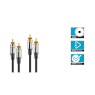 Sonero SAC700-100 2x RCA (Cinch) Stereo Audio kabel 10,0m