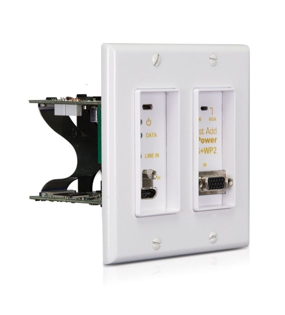 JustAddPower VBS-HDIP-717WP2-W nadajnik ścienny 4K z KVM
