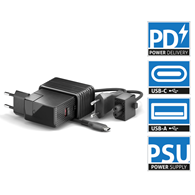 Vuelogic VL-PSU110 USB-C i USB-A GaN III 100 W PD (Power Delivery) zasilacz