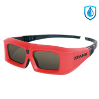 xPand X101 okulary migawkowe 3D IR czerwono-czarne