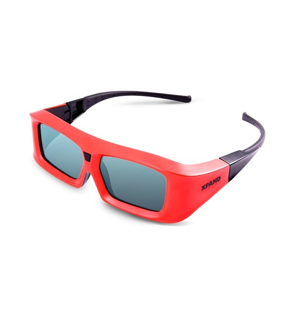 xPand X103-C3 okulary migawkowe 3D IR, czerwono-czarne