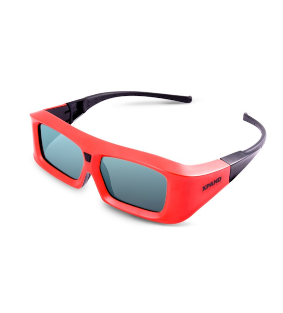 xPand X103-C3 okulary migawkowe 3D IR czerwono-czarne