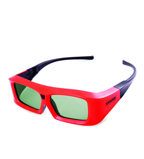 xPand X103-CP3 okulary migawkowe 3D IR czerwono-czarne