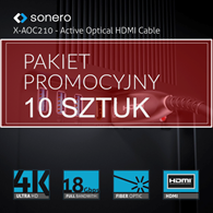 PureLink Sonero XAOC210-150 pakiet 10 sztuk kabel światłowodowy High Speed HDMI 4K 18Gbps 15,0m
