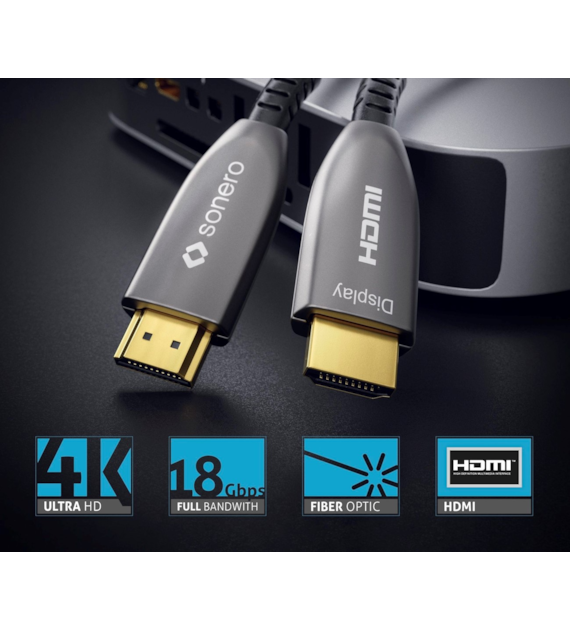 Sonero XAOC210-250 kabel światłowodowy High Speed HDMI 4K 18Gbps 25,0m