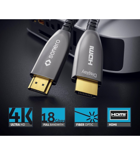 Sonero XAOC210-300 kabel światłowodowy High Speed  HDMI 4K 18Gbps 30,0m