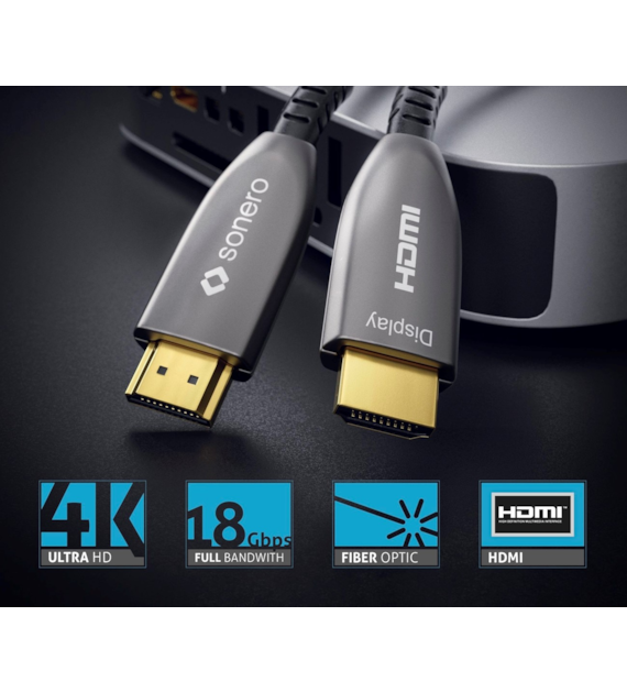 Sonero XAOC210-500 kabel światłowodowy High Speed  HDMI 4K 18Gbps 50,0m