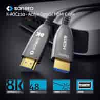 Sonero XAOC250-250 kabel światłowodowy Hybrid HDMI 2.1 8K 48Gbps 25,0m