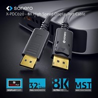 PureLink Sonero XPDC020-020 High Speed kabel DisplayPort 8K 32,4Gbps 2,0m