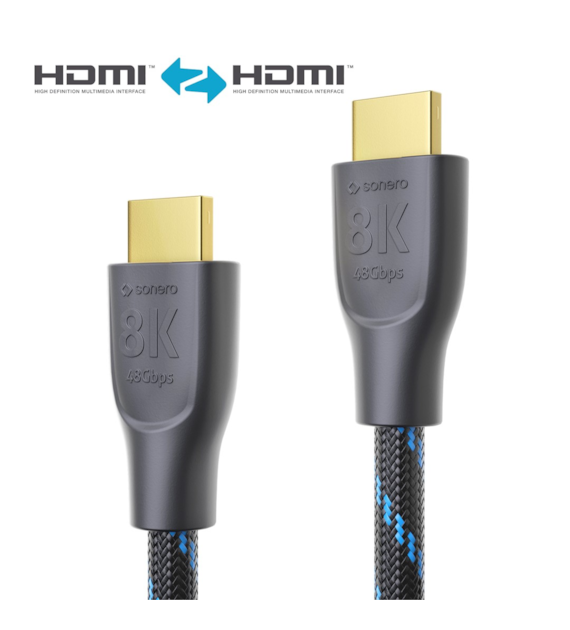 Sonero XPHC111-020 kabel HDMI 2.1 eARC 8K 48Gbps 2,0m